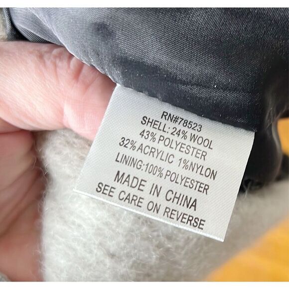 BLACK RIVET Women’s Wool Buffalo Plaid Button Front Sleeveless Vest/Coat Size S - Picture 4 of 6